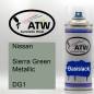 Preview: Nissan, Sierra Green Metallic, DG1: 400ml Sprühdose, von ATW Autoteile West.